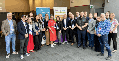 Senior housing leaders at Buddy Bag Pack, Housing Community Summit, Liverpool